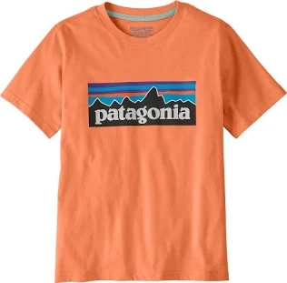 Patagonia Kids P-6 Logo T-Shirt - Peach Sherbet